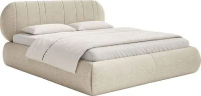 Produktbild von Selsey Asmelio - Polsterbett mit Bettkasten, Lattenrost, beige, 180x200 cm