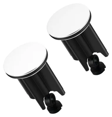 Produktbild von 2 universelle 40-mm-Ablaufstopfen, höhenverstellbare Stopfen für Waschbecken, Badezimmerwaschbecken und Bidets.
