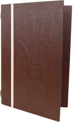 Produktbild von 1x Speisekarte "Elegance" A5 braun 8 Seiten