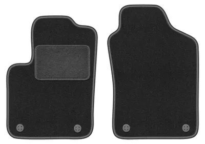 Imagen del producto de Alfombrillas delanteras de moqueta para Fiat 500 Hybrid 2020- (hatchback) – 2 piezas, gris grafito, a medida – Wielganizator LUX