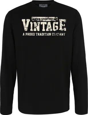 Produktbild von Übergrößen Longshirt Vintage beige AHORN SPORTSWEAR Schwarz 4XL