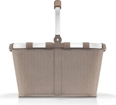 Produktbild von reisenthel carrybag, Einkaufskorb, Korb, Picknickkorb, Herringbone Mokka, 22 L, BK6054