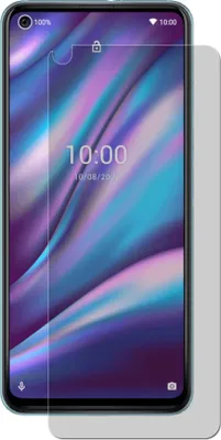 A smartphone screen protector is shown on a smartphone.