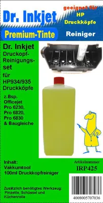 Produktbild von HP934 + HP935  Dr.Inkjet Düsenreinigungsset für HP Druckköpfe oder baugleiche Druckköpfe - IRP425