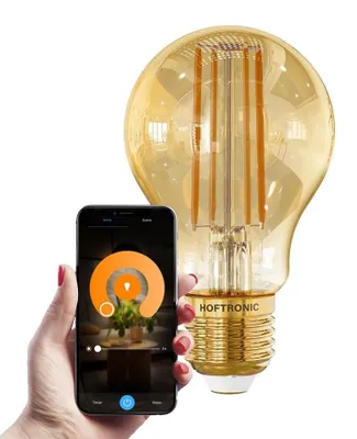 Produktbild von hoftronic Smart E27 LED-Glühfadenlampe 7W 806lm A60 bernsteinfarben dimmbar 1800-3000K