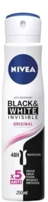 Zdjęcie produktu dla Nivea Deospray – Invisible Black & White Original 250 ml