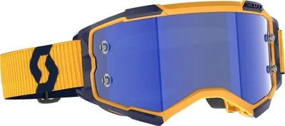 Produktbild von SCOTT Fury Goggle dark yellow/dark blue, blue chrome works