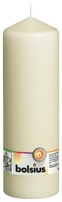 Produktbild von Bolsius Stumpenkerze Cello Elfenbein - 25 cm / ø 8 cm