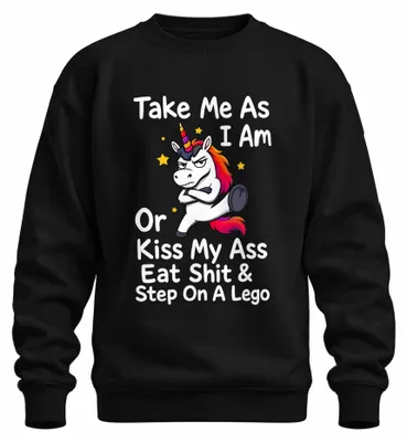 Imagen del producto de "Acéptame como soy o lárgate" - Sudadera con estampado sarcástico, color , talla 3XL