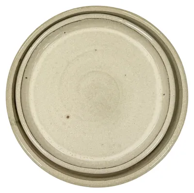 Zdjęcie produktu dla Podstawka pod doniczkę ceramiczna Provencelia Kremowy, Ø40 cm x H5 cm, mrozoodporna