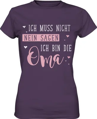 Produktbild von Oma lustiges Damen Premium T-Shirt – Urban Purple / M