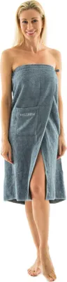 Produktbild von Wellness Saunakilt 90x150 grau Baumwolle Frottee 480g/m²