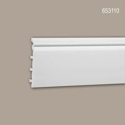 Produktbild von Profhome 653110 Sockelleiste Fußleiste Zierleiste Stuckleiste 2 m