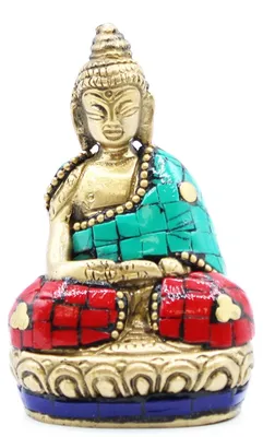 Imagen del producto de Figura de Buda de Latón - Manos Arriba - 7.5 cm