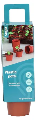 Produktbild von 6 x 6 cm Pflanztöpfe (30 Stück) | Anzuchttöpfe von Sogo