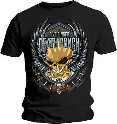 Produktbild von Five Finger Death Punch Trouble Black S T-Shirt