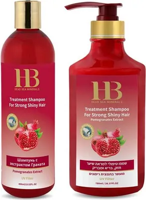 Produktbild von Shampoo für trockenes und strapaziertes Haar mit Granatapfel 400ml