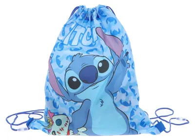 Immagine prodotto di Borsa da ginnastica Lilo & Stitch per bambini - Borsa sportiva leggera 40x35 cm con coulisse