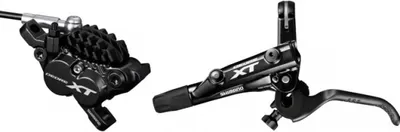 Obrázok produktu pre Sada kotúčových bŕzd Shimano DEORE XT M8020-L (VR), 4-piestiková, čierna