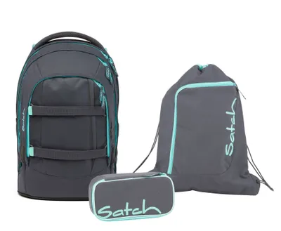 Produktbild von Satch Schulrucksack-Set PACK Mint Phantom, Mäppchen + Sportbeutel