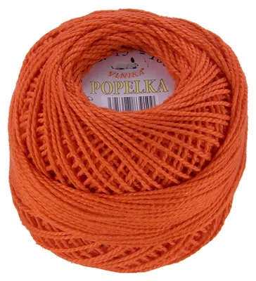 10 x 10g Stickgarn Kreuzstickgarn Häkelgarn Popelka orangerot