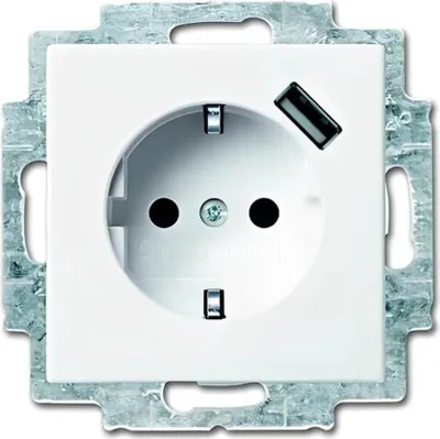 Produktbild von Busch-Jaeger USB-Steckdose mit USB-Port und Berührungsschutz, 1 Stk.
