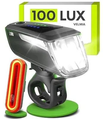Zdjęcie produktu dla Światła rowerowe LED zestaw przednie tylne USB hamowanie rower