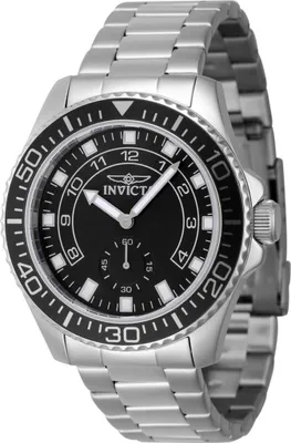 Immagine prodotto di Invicta Pro Diver 47125 Orologio da Uomo - Movimento al Quarzo - Acciaio Inossidabile con Quadrante Nero - 44 mm