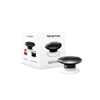 Produktbild von Fibaro The Button Black, Kabellos, Alarm, Weiß, 50 m, 868.4 or 869.8, 908.4 or 916, 921.4 or 919.8, 869, 1 Stück(e)