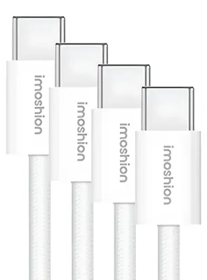Productafbeelding van imoshion 4x USB-C naar USB-C Kabel - 0,5 meter - Snellader 60W