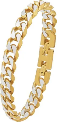 Produktbild von Herren Panzerarmband von s.Oliver aus Edelstahl, bicolor