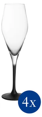Zdjęcie produktu dla Villeroy&Boch - Kieliszek do szampana 120 ml 4 szt. Manufacture Rock Czarny