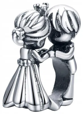 Zdjęcie produktu dla CHARMS MŁODA PARA srebro 925 koralik zawieszka wesele ślub beads miłość