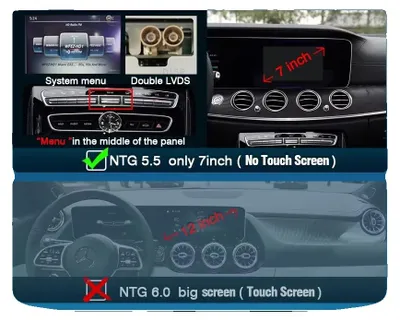 Zdjęcie produktu dla Moduł samochodowy, kompatybilny z CarPlay i Android Auto, z nawigacją GPS, przeznaczony do systemów NTG 5.5 w samochodach Mercedes W213