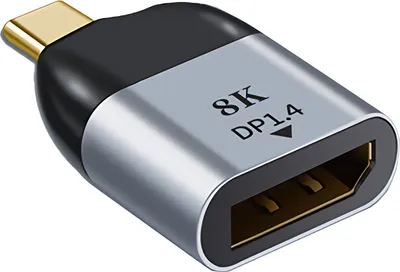 Produktbild von C08 USB-C auf DisplayPort Adapter Kabel – Typ C zu DP 4K 60Hz 3D – für Laptop PC Monitor TV Smartphone