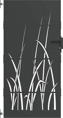 Obrázek produktu pro vidaXL Zahradní brána černá 85 x 175 cm Práškově lakovaná ocel