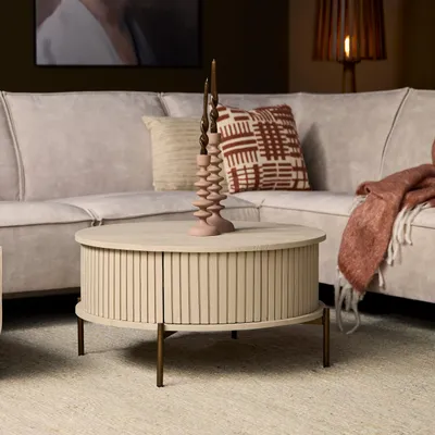 Produktbild von Starfurn - Madison Sand Couchtisch - 80 cm - Rund