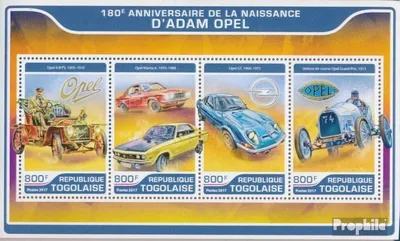 Produktbild von Briefmarken Togo 2017 Mi 8079-8082 Kleinbogen (kompl. Ausgabe) postfrisch AdamOpel