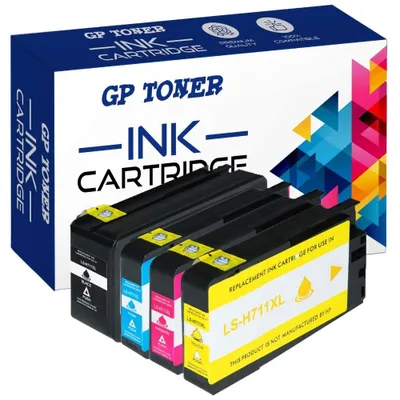 Zdjęcie produktu dla 4X Tusze Do Drukarki Hp Deskjet 3525 4615 4625 6520 5525 655 Xl 6525 Zestaw