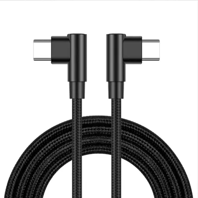 Produktbild von INF Abgewinkeltes Datenkabel - USB-C auf USB-C 2 m