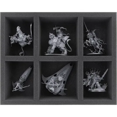 Image de Insert en mousse pour Craftworlds – 6 compartiments pour figurines