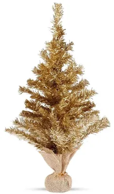 Image de Arbre de Noël artificiel - 60 cm - Couleur or
