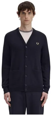 Zdjęcie produktu dla Kardigan Fred Perry Fred Perry Classic Cardigan Black dla Męskie