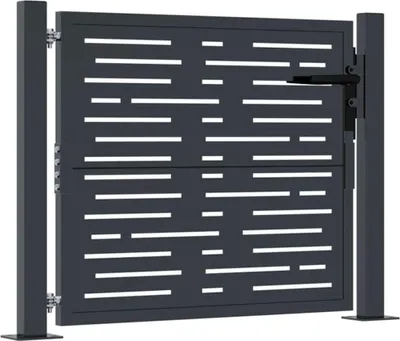 Obrázok produktu pre vidaXL Záhradná brána antracitová 100x100 cm oceľová štvorcová konštrukcia