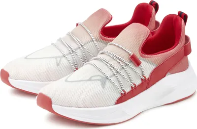 Produktbild von JOHN DEVIN Sneaker Freizeitschuhe weiß / rot Größe 44