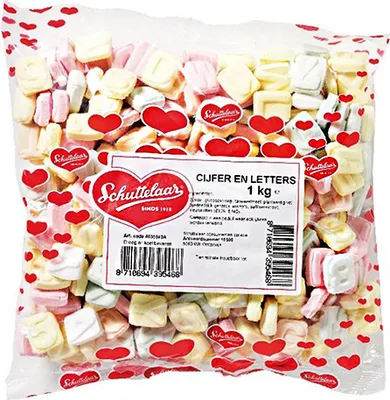 Produktbild von Schuttelaar - Zahlen und Buchstaben - 1kg