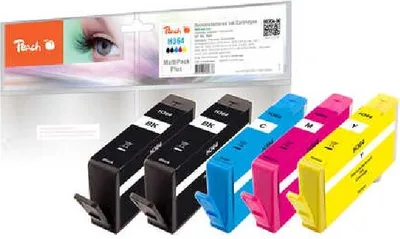 Obrázek produktu pro Peach 0F319834, Standardní výtěžnost, Černá, Azurová, Purpurová, Žlutá, 4 kusů, Balení více kusů