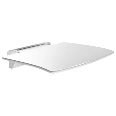 Produktbild von Delabie Abnehmbarer Klappsitz für Wandmontage weiß Be-Line