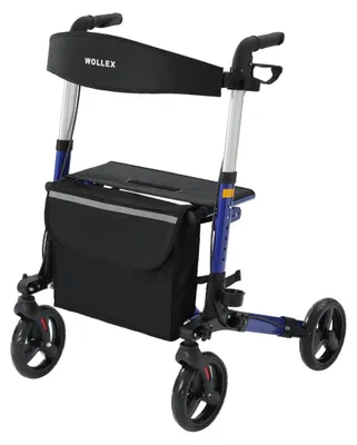 Produktbild von Sitwell Aluminium Rollator Faltbar Blau zugelassen als Medizinprodukt