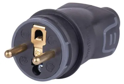 Obrázok produktu pre Legrand 050445, vidlica gumová, čierna